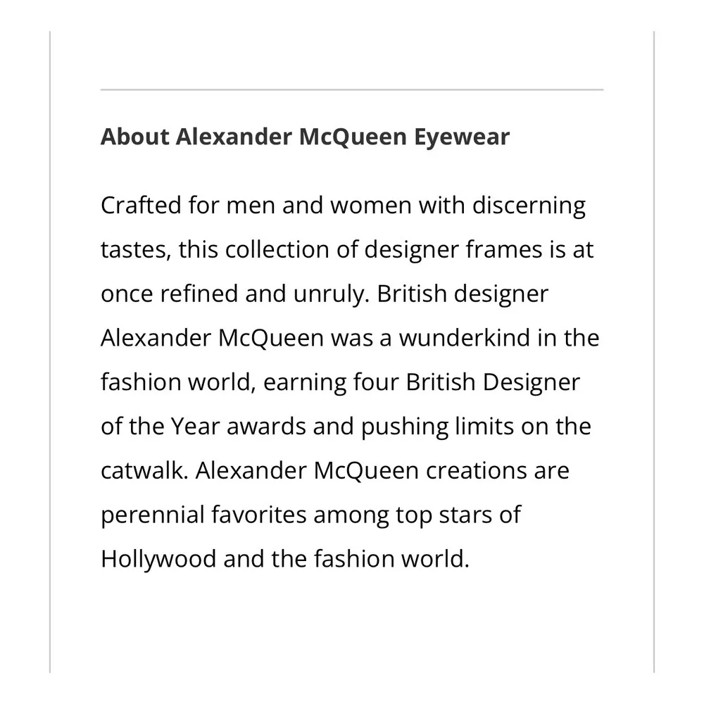 Alexander McQueen Authentic Tortoise Eyeglasses Frames AMO0270A 47-21-145 Unisex